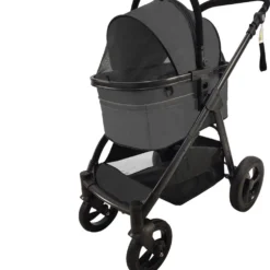 Primeline Hondenbuggy Type 3 – Opvouwbaar – Donkergrijs – 82x60x105cm