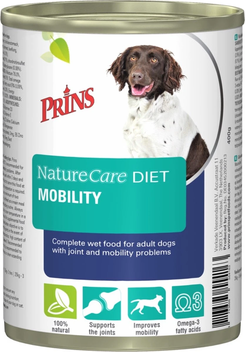 Prins NatureCare Dieet Mobility Hond Natvoer 400 Gr 1 Prins NatureCare Dieet Mobility Hond Natvoer 400 Gr