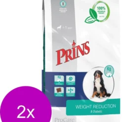 Prins Procare Croque Dieet Gewichtscontrole&Diabetes Gevogelte – – 2 X 10 Kg