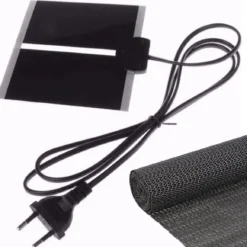 Professionele Warmtemat Voor Huisdieren Met Anti-slip Matje – 14 X 15 Cm – 5 Watt – | Terraria Verwarming | Hondenmand Verwarming | Kippenhok Verwarming | 14x15cm | Mét Thermostaat!