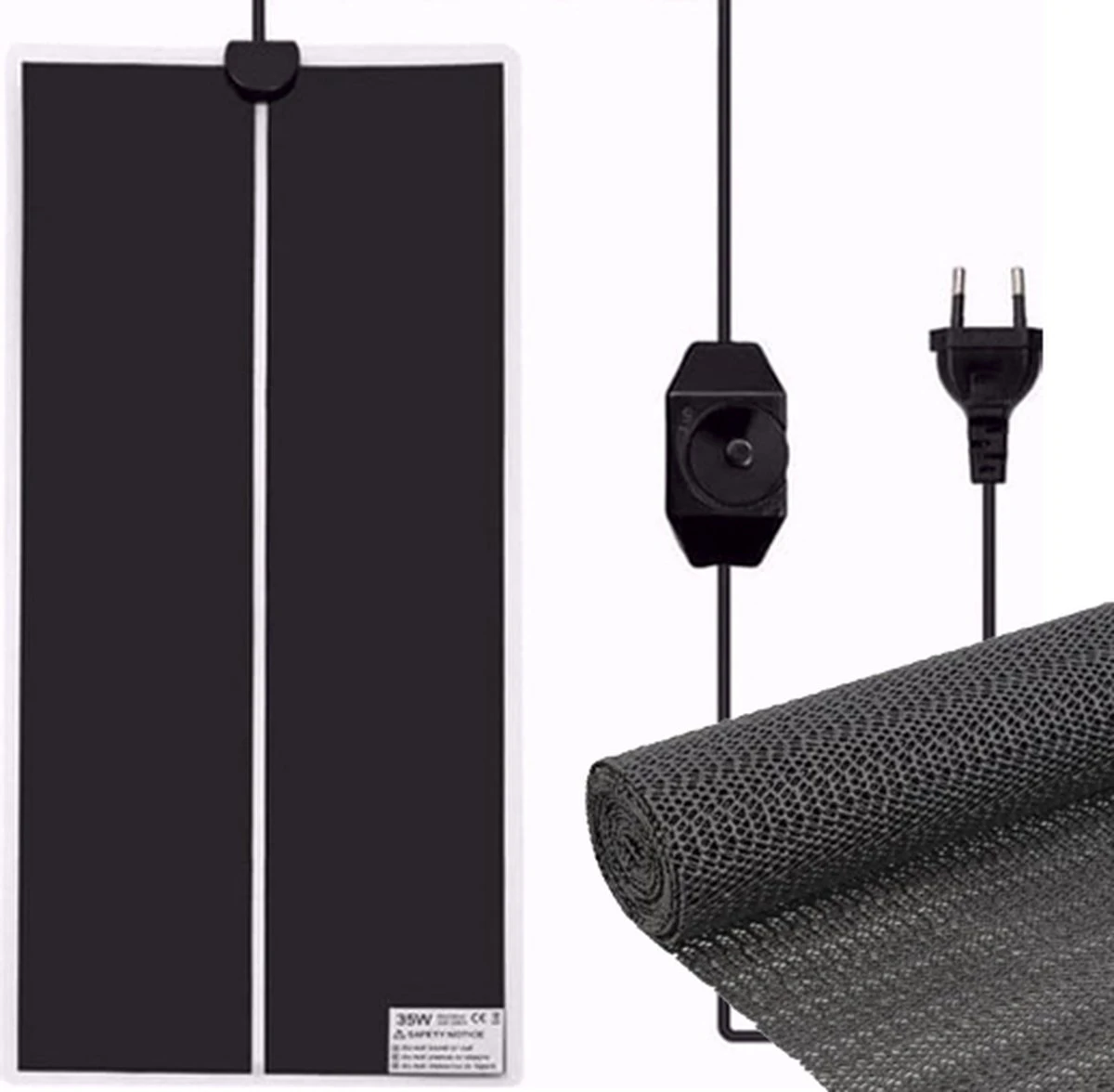 Professionele Warmtemat Voor Huisdieren Met Anti-slip Matje – 28 X 65 Cm – 35 Watt – | Terraria Verwarming | Hondenmand Verwarming | Kippenhok Verwarming | 28x65cm | Mét Thermostaat! 1 Professionele Warmtemat Voor Huisdieren Met Anti-slip Matje – 28 X 65 Cm – 35 Watt – | Terraria Verwarming | Hondenmand Verwarming | Kippenhok Verwarming | 28x65cm | Mét Thermostaat!