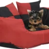 Prolenta Premium Hondenkussen Omkeerbaar En Wasbaar 65x50x20 Cm Rood En Zwart