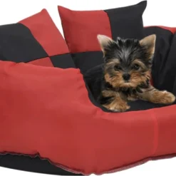 Prolenta Premium Hondenkussen Omkeerbaar En Wasbaar 65x50x20 Cm Rood En Zwart