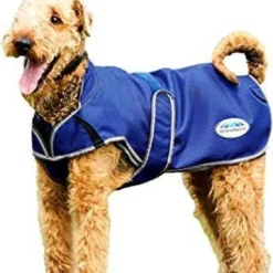 RelaxPets – Weatherbeeta – Hondendeken – Premier Free Duo Deluxe – 50 Gram – Uitneembare Fleece Voering – Blauw – 70 Cm