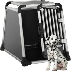 Relaxdays Hondenbench Auto – Aluminium – Autobench – Reisbench Hond – Stevige Transportbox