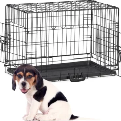 Relaxdays Hondenbench Inklapbaar – Metalen Bench – Draadkooi – Vervoersbox – Autobench – M
