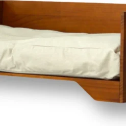 STUDIO ANIMAUX Hondenmand Met Katoenen Kussen (maat M) | 56,5 X 88 Cm | Hondenbed | Hondensofa | Hondenbank | Hout | Bruin