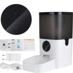 Sance Automatische Voerbak | Wifi | Stemopname | 6L | Timer | Automatische Voerbak Kat & Hond | Voerautomaat Kat