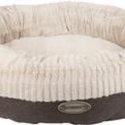 Scruffs Ellen Donut – Warme Hondenmand Van Imitatiebont – Kleur Grijs, Roze Of Bruin – Maat M Of L – Kleur: Grijs, Maat: Large