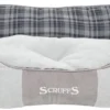 Scruffs Highland Box Bed – Stevige Hondenmand Van Hoogwaardige Chenille Stof Met Anti-slip Onderzijde – Kleur: Grijs, Maat: Large