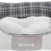 Scruffs Highland Box Bed – Stevige Hondenmand Van Hoogwaardige Chenille Stof Met Anti-slip Onderzijde – Kleur: Grijs, Maat: Medium