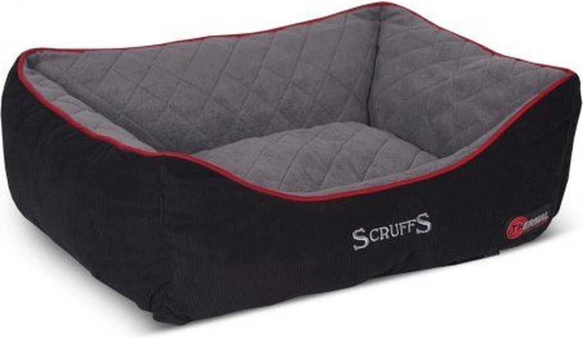 Scruffs Thermal Box Bed – Warme Hondenmand Voor Koude Dagen Met Superzachte Fleece Hoes – S/M/L/XL In Grijs, Bruin Of Zwart – Kleur: Zwart, Maat: Medium 1 Scruffs Thermal Box Bed – Warme Hondenmand Voor Koude Dagen Met Superzachte Fleece Hoes – S/M/L/XL In Grijs, Bruin Of Zwart – Kleur: Zwart, Maat: Medium