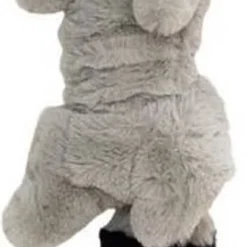 Skinneeez Stretch & Squeak – Hondenspeelgoed – Elastische Wasbeer Met Geluid – 45 Cm