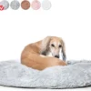 Snoozle Donut Hondenmand – Zacht En Luxe Hondenkussen – Wasbaar – Fluffy – Hondenmanden – 80cm – Lichtgrijs
