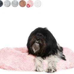Snoozle Hondenmand – Superzacht En Luxe – Wasbaar – Fluffy – Hondenkussen – 70cm – Roze