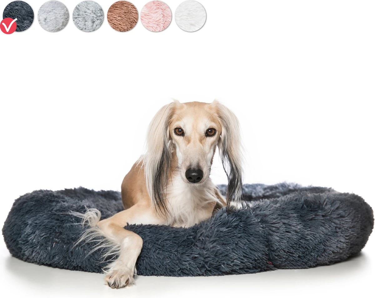 Snoozle Hondenmand – Zacht En Luxe Hondenkussen – Wasbaar – Fluffy – Hondenmanden – 80cm – Grijs 1 Snoozle Hondenmand – Zacht En Luxe Hondenkussen – Wasbaar – Fluffy – Hondenmanden – 80cm – Grijs