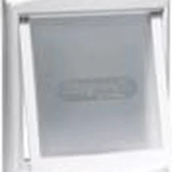 Staywell Hondenluik – Medium – Wit/transparant