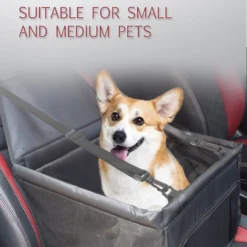 Symbaya – Hondenmand Auto – Hondenzitje – Puppyzitje – Autostoel Hond – Automand Hond – Wasbaar – REd