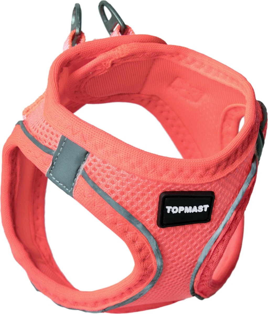 Topmast Airmesh Hondentuig – Click & Go – Roze – XS – Reflecterend – Harnas Hond – Hondentuigje – Hondenharnas – Voor Puppy, Kleine, Medium En Grote Hond 1 Topmast Airmesh Hondentuig – Click & Go – Roze – XS – Reflecterend – Harnas Hond – Hondentuigje – Hondenharnas – Voor Puppy, Kleine, Medium En Grote Hond