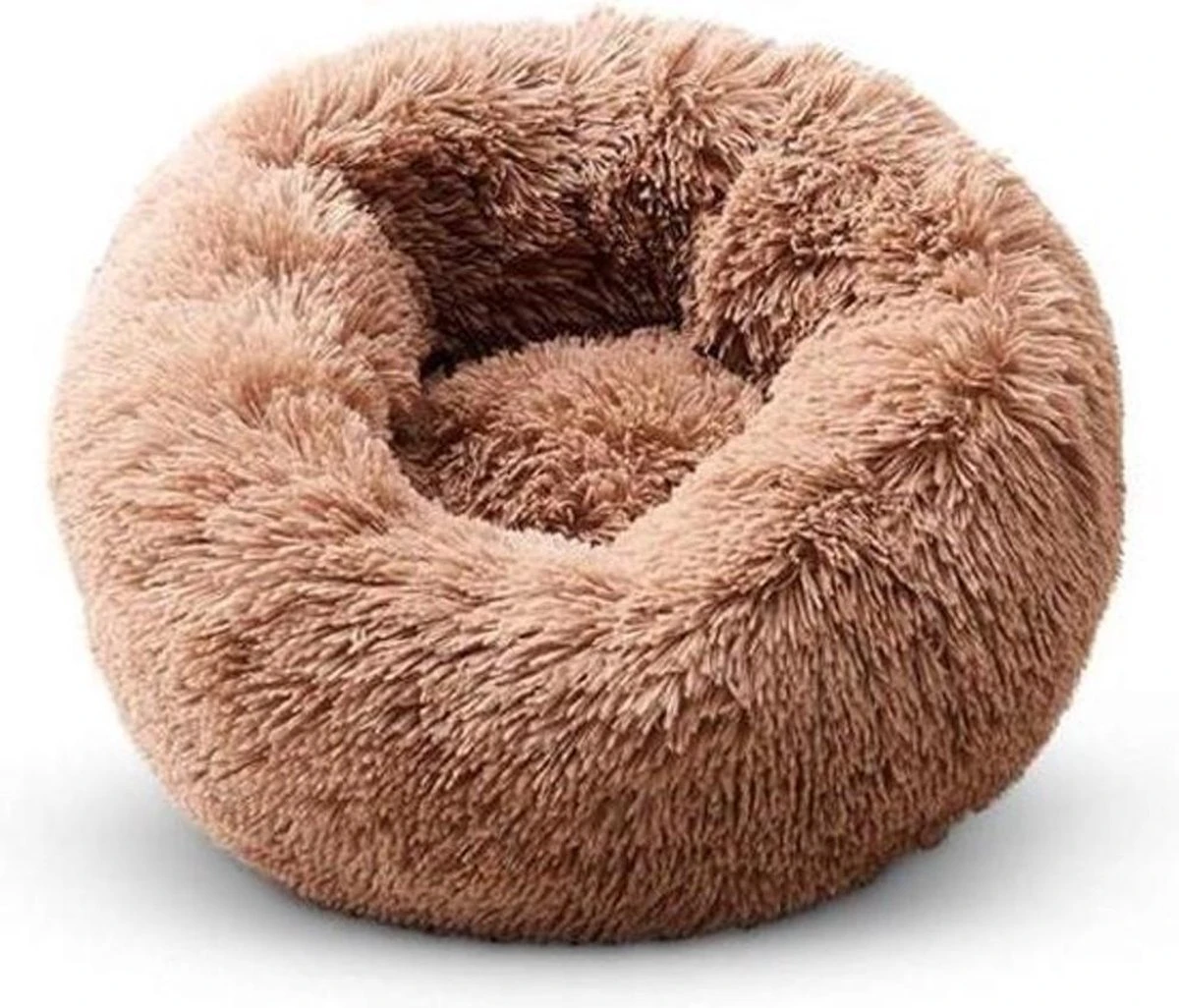 Topmast Fluffy Donut Dierenkussen – Hondenmand – Kattenmand – Superzacht – Wasbaar – 100 Cm – Camel – XL 1 Topmast Fluffy Donut Dierenkussen – Hondenmand – Kattenmand – Superzacht – Wasbaar – 100 Cm – Camel – XL