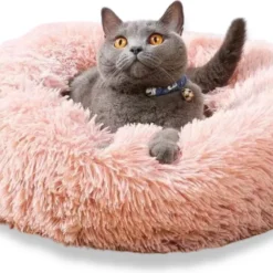 Topmast Fluffy Donut – Dierenmand – Donut Hondenmand – Roze – 80 Cm