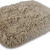 Topmast Fluffy Lounge Serie – Hondenkussen – Taupe – 56 X 40 X 13 Cm – Hondenmand – Dierenkussen – Kattenkussen – Kattenmand