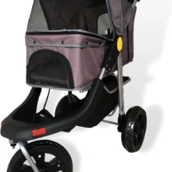 Topmast Hondenbuggy – All Terrain Big Wheels – Inklapbare Hondenbuggy – Bruin