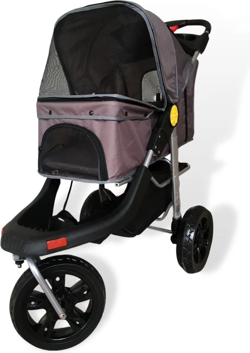 Topmast Hondenbuggy – All Terrain Big Wheels – Inklapbare Hondenbuggy – Bruin 1 Topmast Hondenbuggy – All Terrain Big Wheels – Inklapbare Hondenbuggy – Bruin