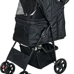 Topmast Hondenbuggy Wandelwagen Honden Buggie Zwart – 4 Wielen