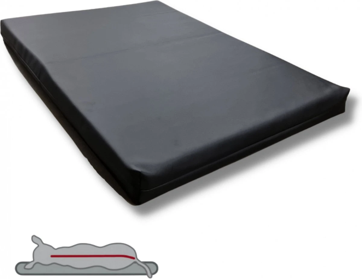 Topmast Support Plus – Orthopedisch Hondenkussen – 150 X 100 Cm – Hondenbed – Zwart – Hondensofa – Hondenmand – Leatherlook Hondenmatras 1 Topmast Support Plus – Orthopedisch Hondenkussen – 150 X 100 Cm – Hondenbed – Zwart – Hondensofa – Hondenmand – Leatherlook Hondenmatras