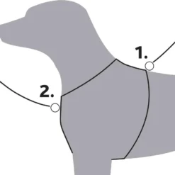 Trixie Hondentuig Premium Trekking Aqua Blauw / Grijs