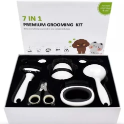 Verzorgingsset – Kat En Hond – 7delig – Kammen – (Massage)Borstel – Nagelschaar – Nagelvijl