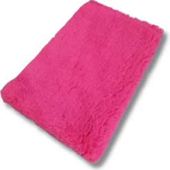 Vetbed Fuchsia Effen – Antislip Hondenmat – Hondenbed – Hondenmatras – Benchmat – 100 X 75 CM – Machine Wasbaar