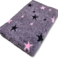 Vetbed Starry Night – Roze – Antislip Hondenmat – 150 X 100 Cm – Benchmat – Hondenkleed – Voor Honden -Machine Wasbaar