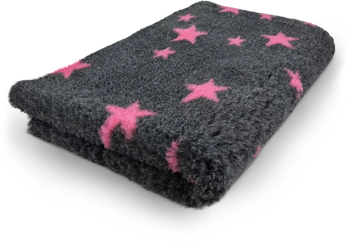 Vetbed Stars – Antraciet En Fuchsia – Antislip Hondenmat – 100 X 75 Cm – Benchmat – Hondenkleed – Voor Honden – Machine Wasbaar – Droogloopmat 1 Vetbed Stars – Antraciet En Fuchsia – Antislip Hondenmat – 100 X 75 Cm – Benchmat – Hondenkleed – Voor Honden – Machine Wasbaar – Droogloopmat