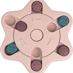 WUFY SIXARS Honden Puzzel – Honden Speelgoed – Honden Speeltjes – Slow Feeder – Honden Intelligentie – Denkspelletje – Anti Schrokbak – Interactieve – Langzame Voerbak – Hondenpuzzel – Roze