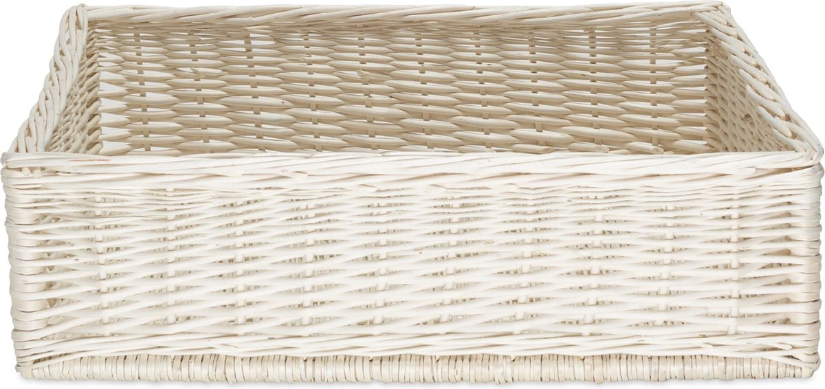 WUFY WIKA Rieten Hondenmand – Rotan Bed – 60×50 Cm – Wit 1 WUFY WIKA Rieten Hondenmand – Rotan Bed – 60×50 Cm – Wit