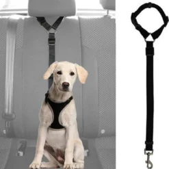 WiseGoods – Premium Hondengordel Auto – Hondenriem – Gordel Voor Hond – Autogordel – Veiligheid Voor Hond – Verstelbaar – Zwart