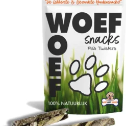 Woef Woef Snacks Hondensnacks Kabeljauw Twisters Kauwsnacks – Gedroogd Vlees – Kabeljauw – Alle Honden En Alle Leeftijden Vanaf 3 Maanden – Geen Toevoegingen – 1.00 Kg – Elke Levensfase