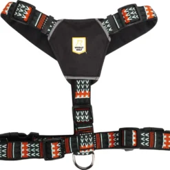 Woolly Wolf – Woodland Hondentuig – L – Duurzaam – Groen – Oranje