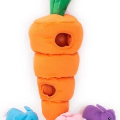 Zippypaw-Pasen-hondenpuzzel-hondenspeelgoed-wortel Met Konijntjes-honden