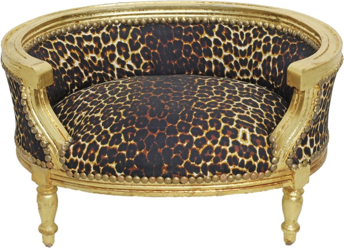 Hondenmand Barok Goud Panter 1 Hondenmand Barok Goud Panter