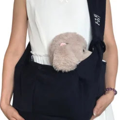 IBright Draagtas Hond – XL Buikdrager – Hondentas – Draagzak Honden – Zwart – Tot 10kg