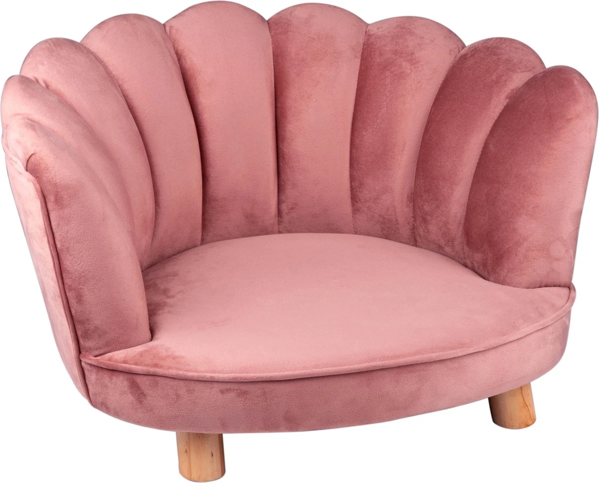 Maxxpro Katten- En Hondenstoel – Roze – Verhoogd Met Houten Poten – Fluweel Materiaal – 61.5 X 52 X 33 CM – Huisdieren Tot 80 KG 1 Maxxpro Katten- En Hondenstoel – Roze – Verhoogd Met Houten Poten – Fluweel Materiaal – 61.5 X 52 X 33 CM – Huisdieren Tot 80 KG