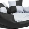 VidaXL Hondenkussen Omkeerbaar En Wasbaar 85x70x20 Cm Grijs En Zwart