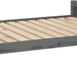 VidaXL Hondenmand 105.5×75.5×28 Cm Massief Grenenhout Grijs