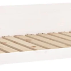 VidaXL Hondenmand 105.5×75.5×28 Cm Massief Grenenhout Wit