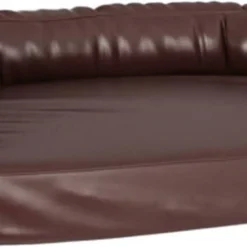 VidaXL Hondenmand Met Ergonomisch Schuim 75×53 Cm Kunstleer Bruin