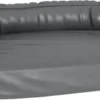 VidaXL Hondenmand Met Ergonomisch Schuim 75×53 Cm Kunstleer Grijs